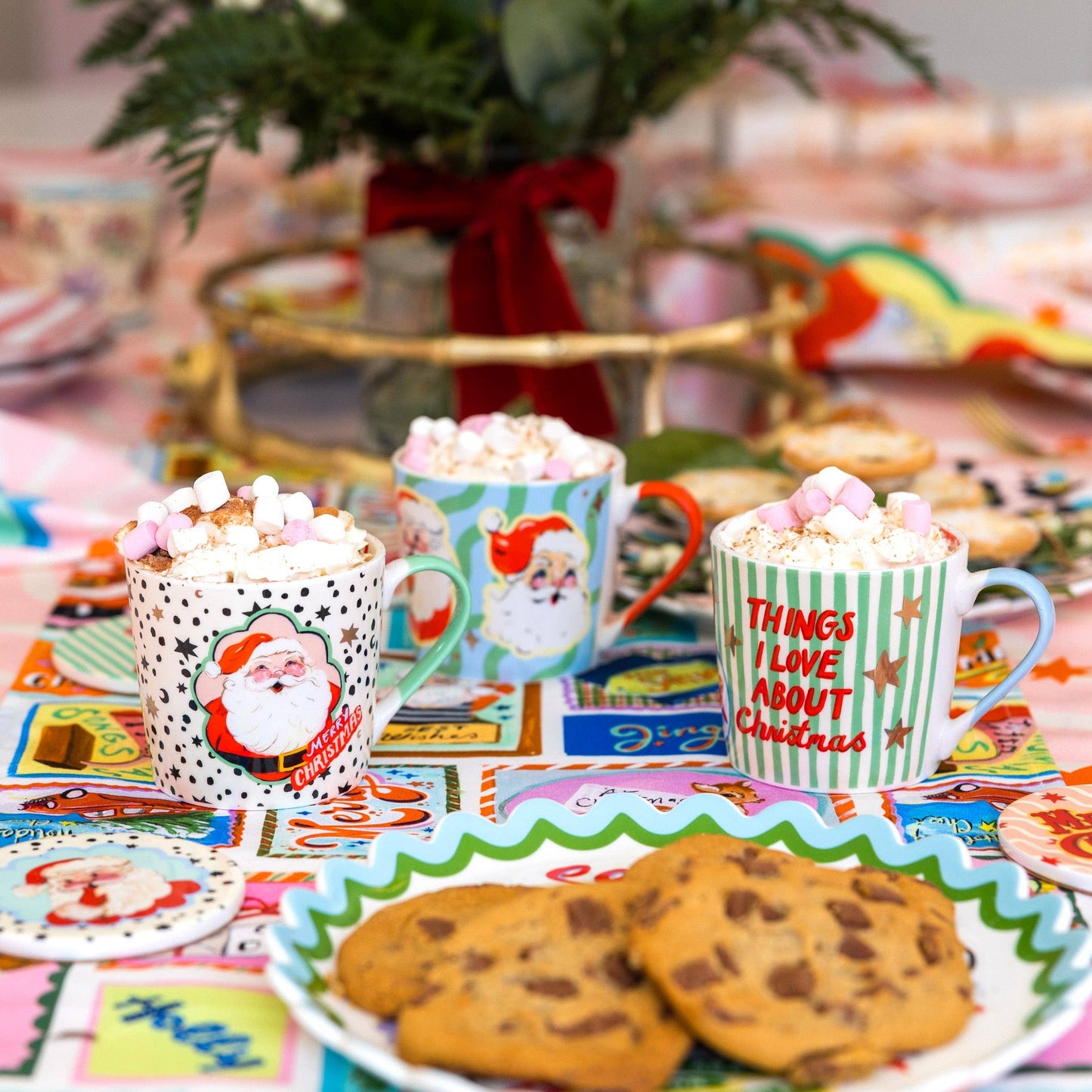 Retro Santa Christmas Mug