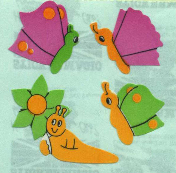 Vintage Stickers on the Roll ! Various Designs