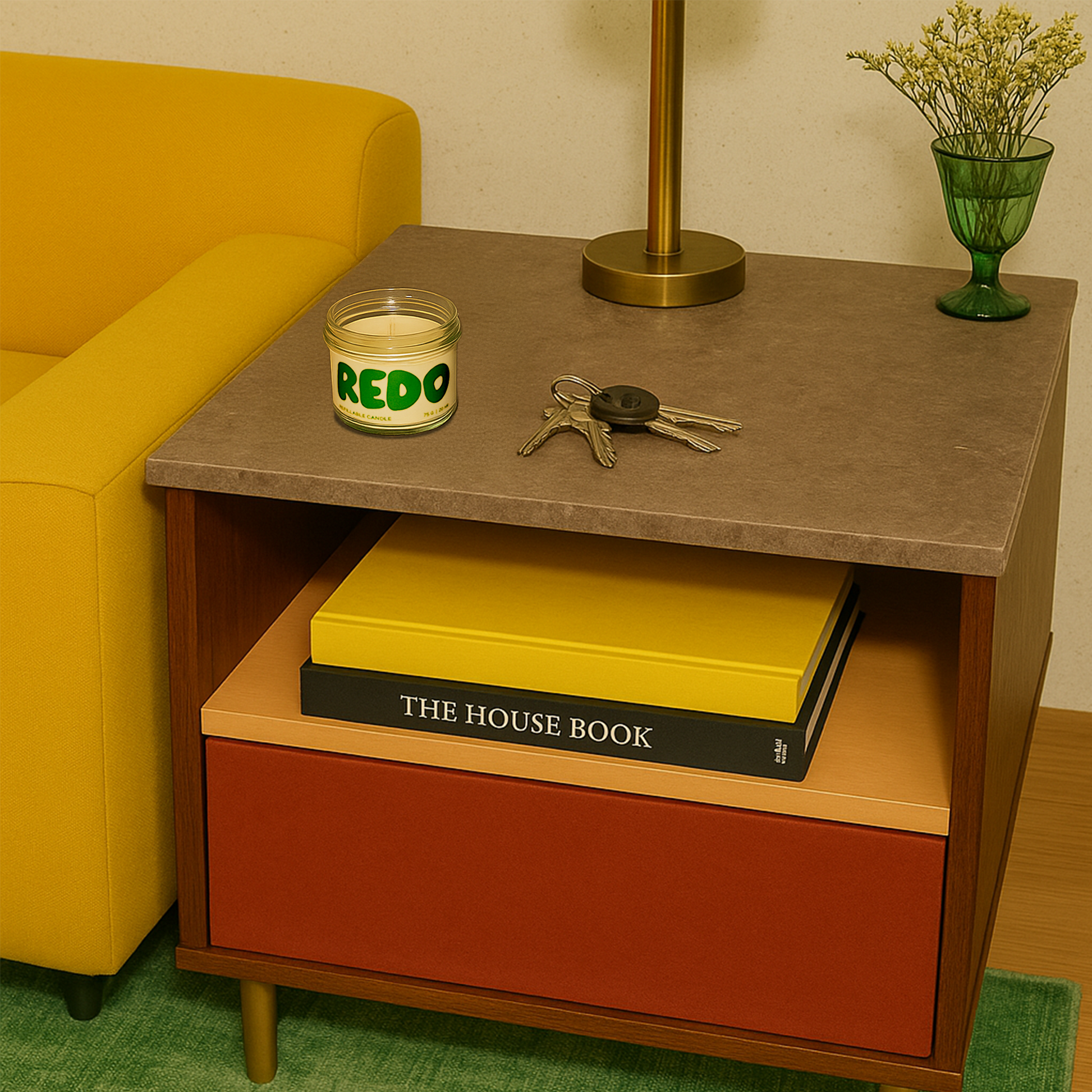 Rose Candle I Plum Candle I Pink Gift I Retro Home Decor