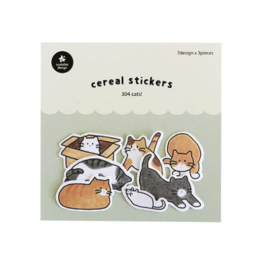 Suatelier Cereal Sticker Pack - cats