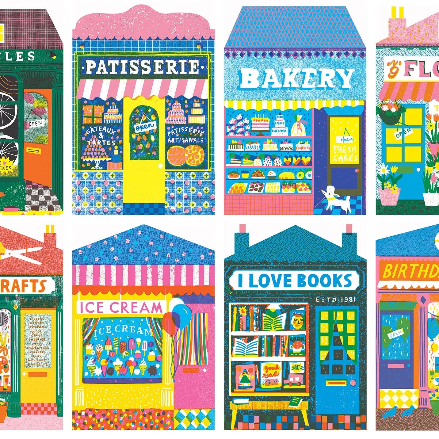 Shops - Risoprint Shop Front  - 1,000 Piece Premium Puzzle Jigsaw