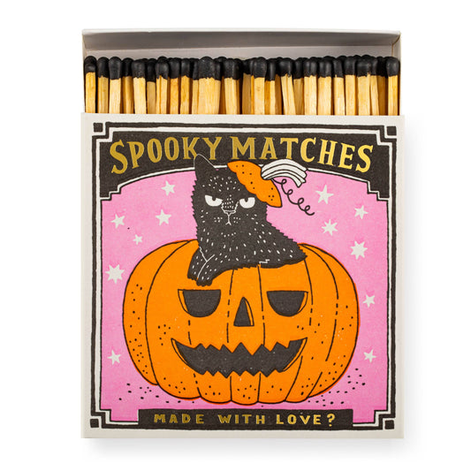 Spooky Matches Matchbox | Square - Safety Matches 🎃