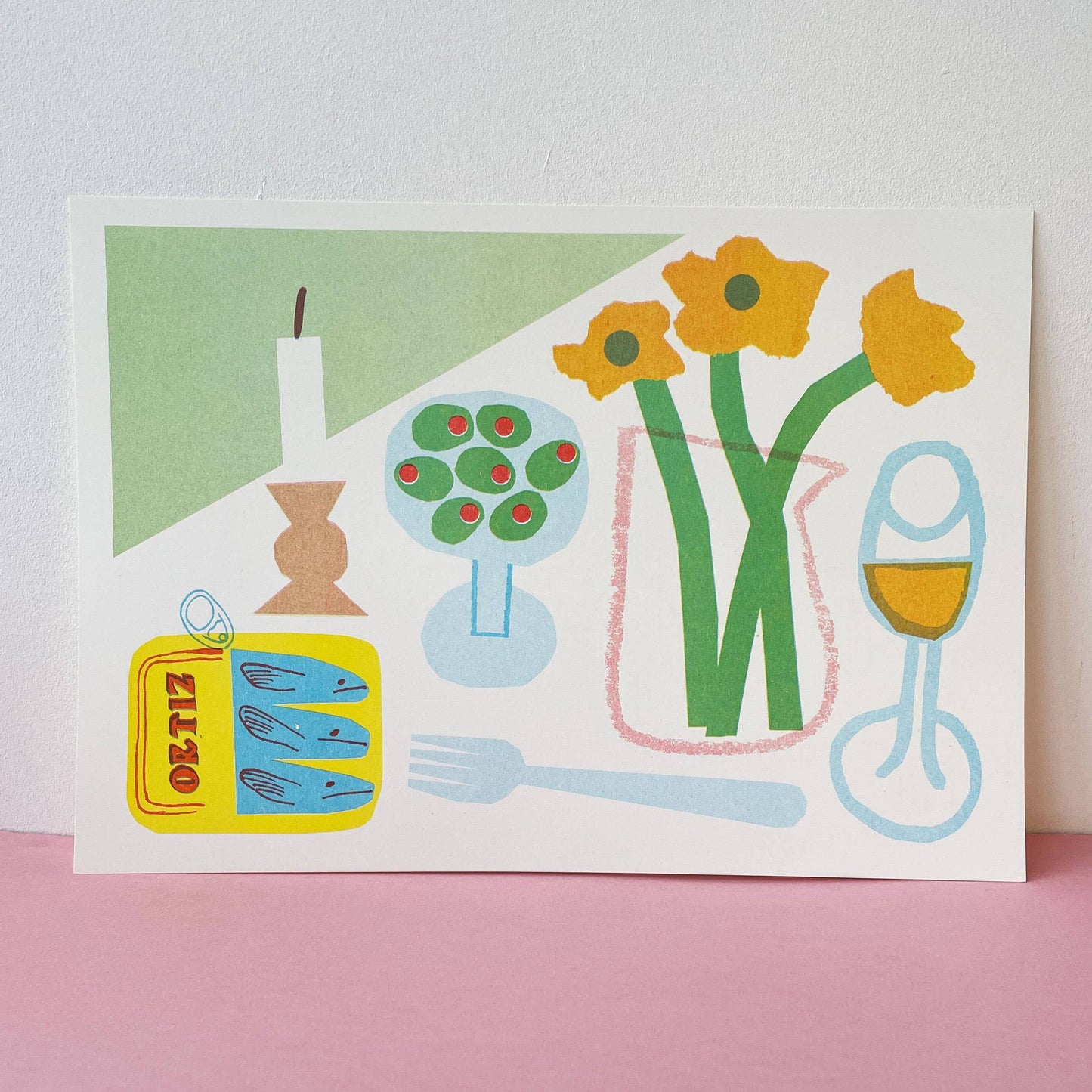 'Spring Table' Print A4