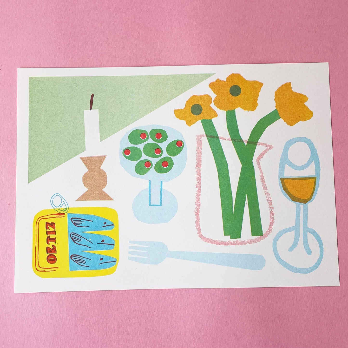 'Spring Table' Print A4