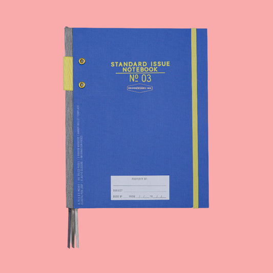 Standard Issue Notebook Journal - Cobalt & Citron
