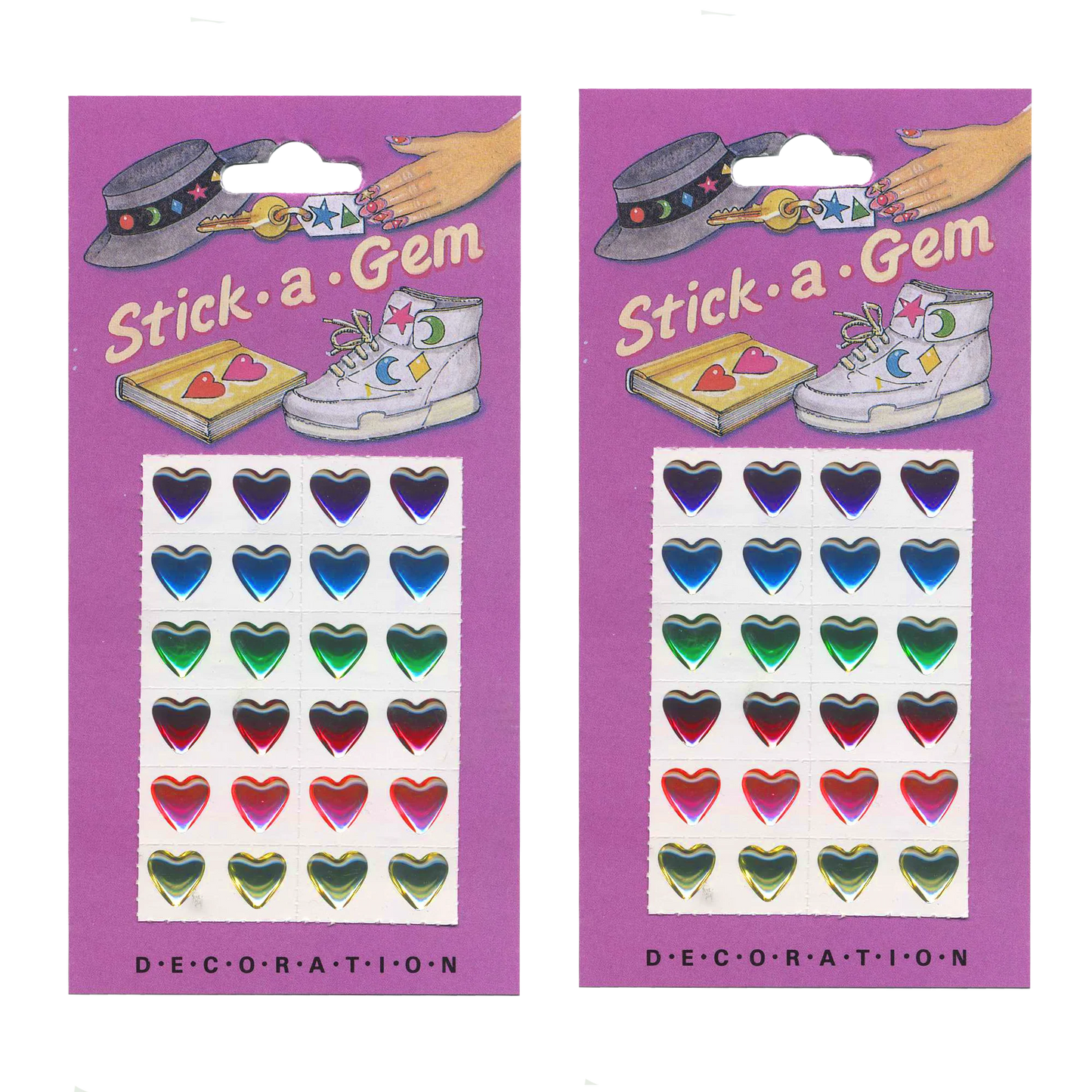 Stick-A-Gem Shiny Stars and Hearts