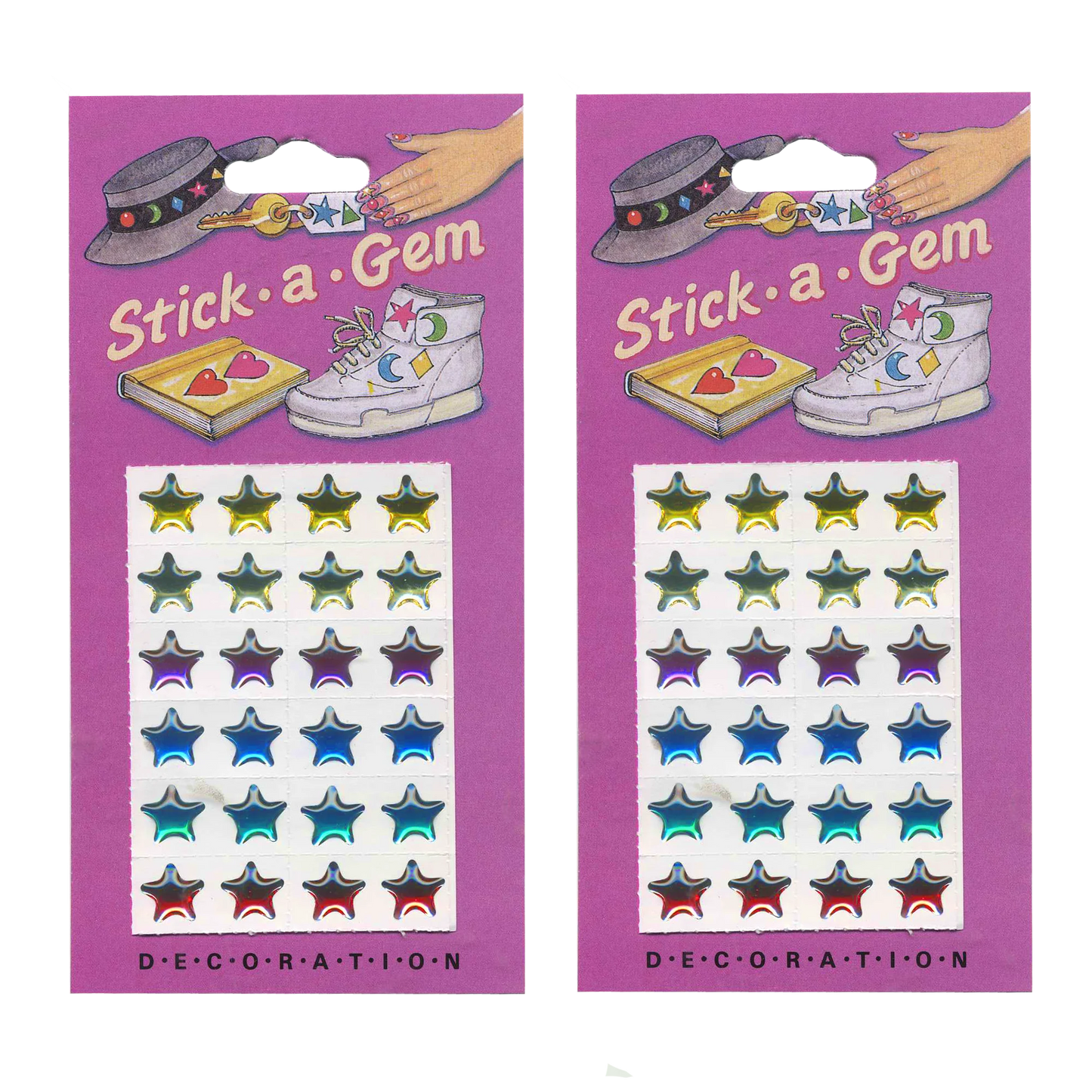 Stick-A-Gem Shiny Stars and Hearts