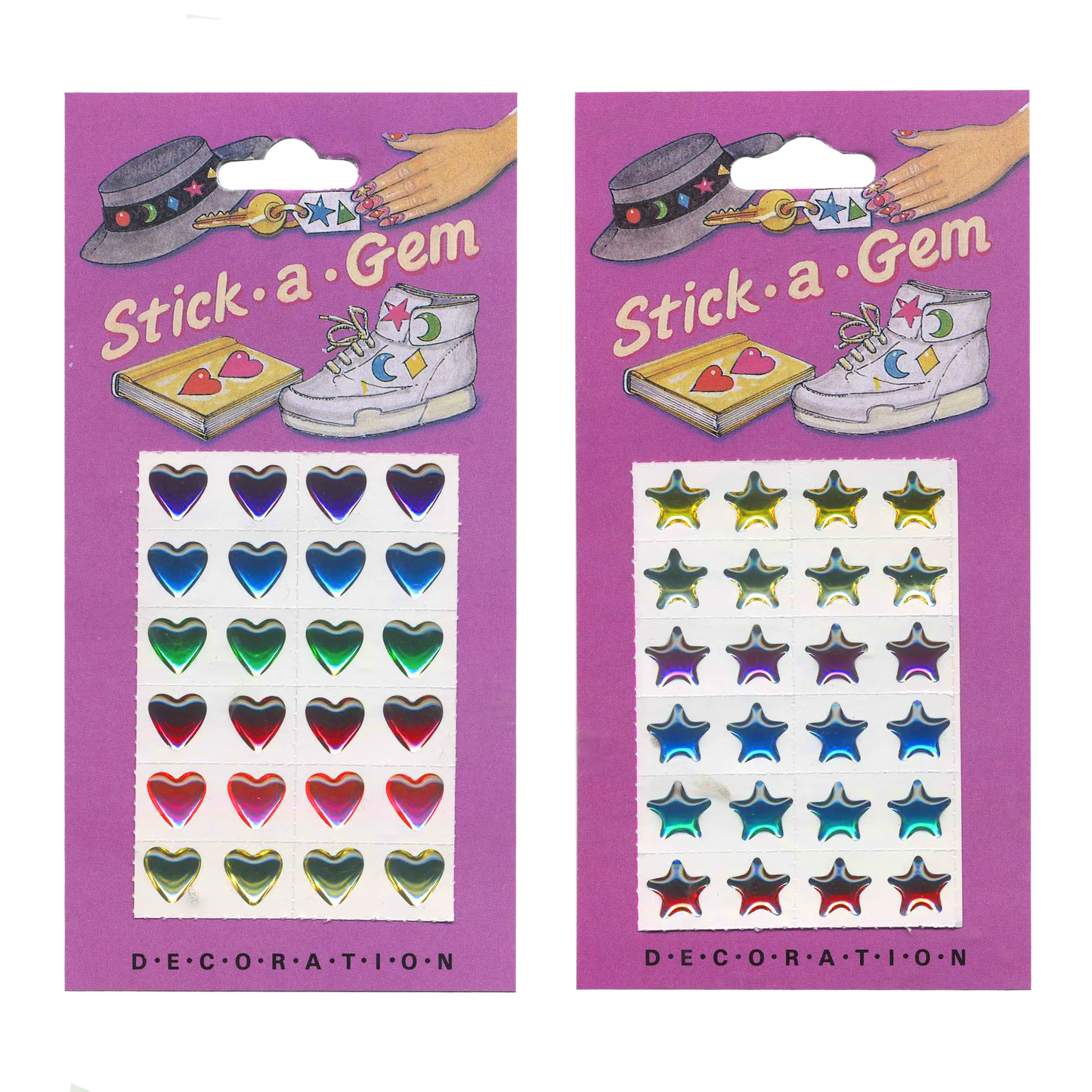 Stick-A-Gem Shiny Stars and Hearts