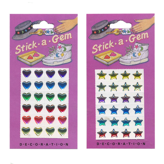 Stick-A-Gem Shiny Stars and Hearts