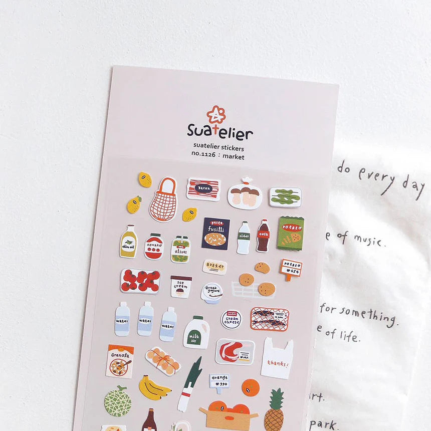 Suatelier Sticker Sheet- Market