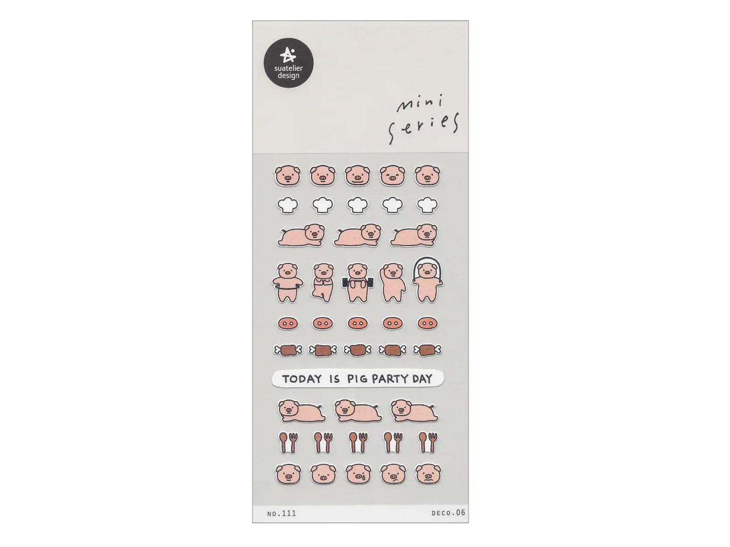 Suatelier Sticker Sheet - Mini Piggies !