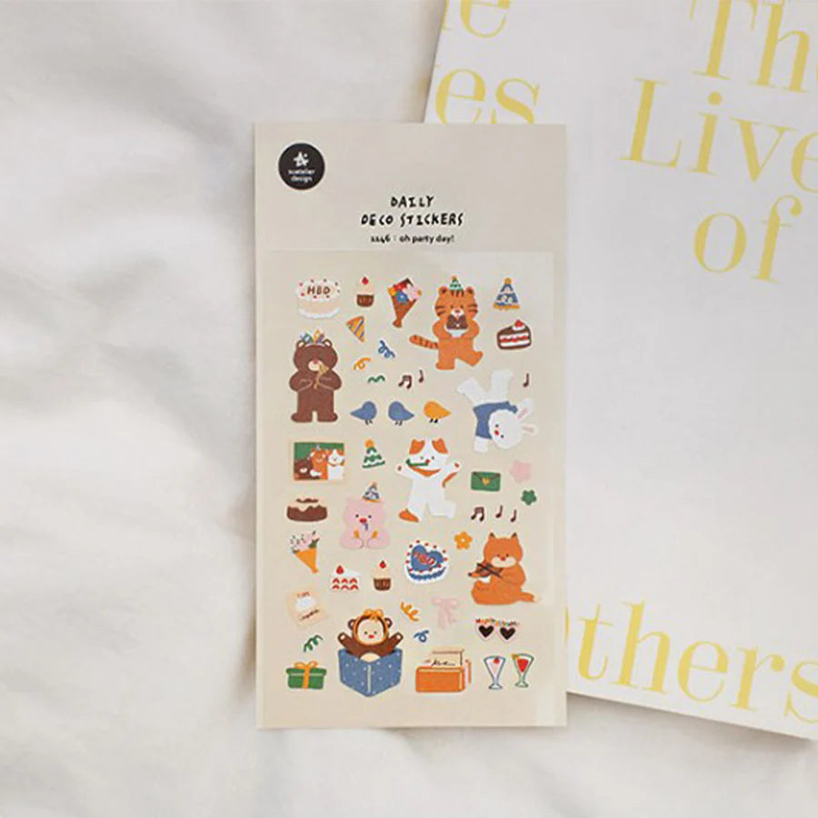 Suatelier Sticker Sheet - oh party day!