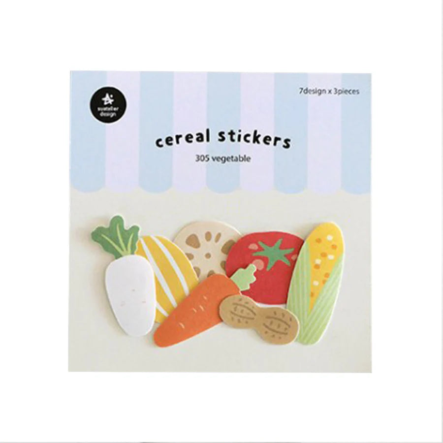 Suatelier Cereal Sticker Pack - vegetable