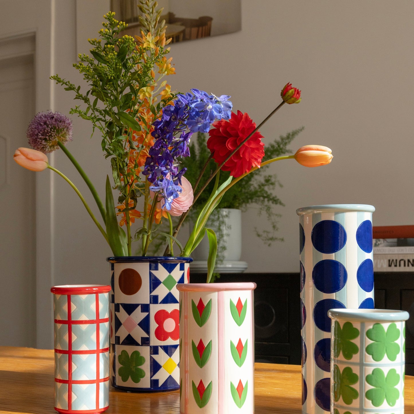 Vase - Clover Quilted Patchwork