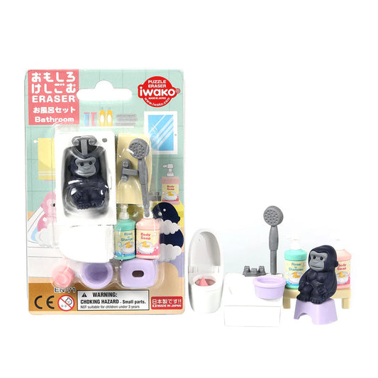 Iwako Bathroom Eraser Blister Card
