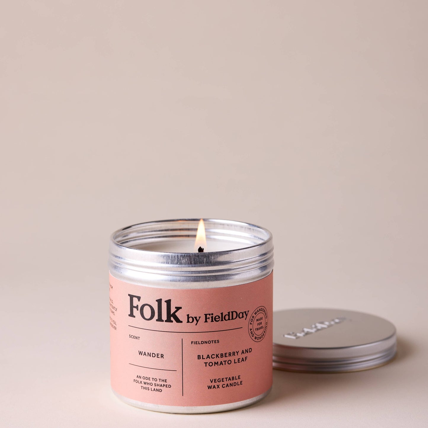Wander Vegetable Wax Folk Tin Candle