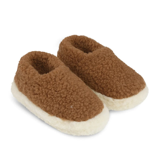 YOKO Full Wool Slippers - Brown