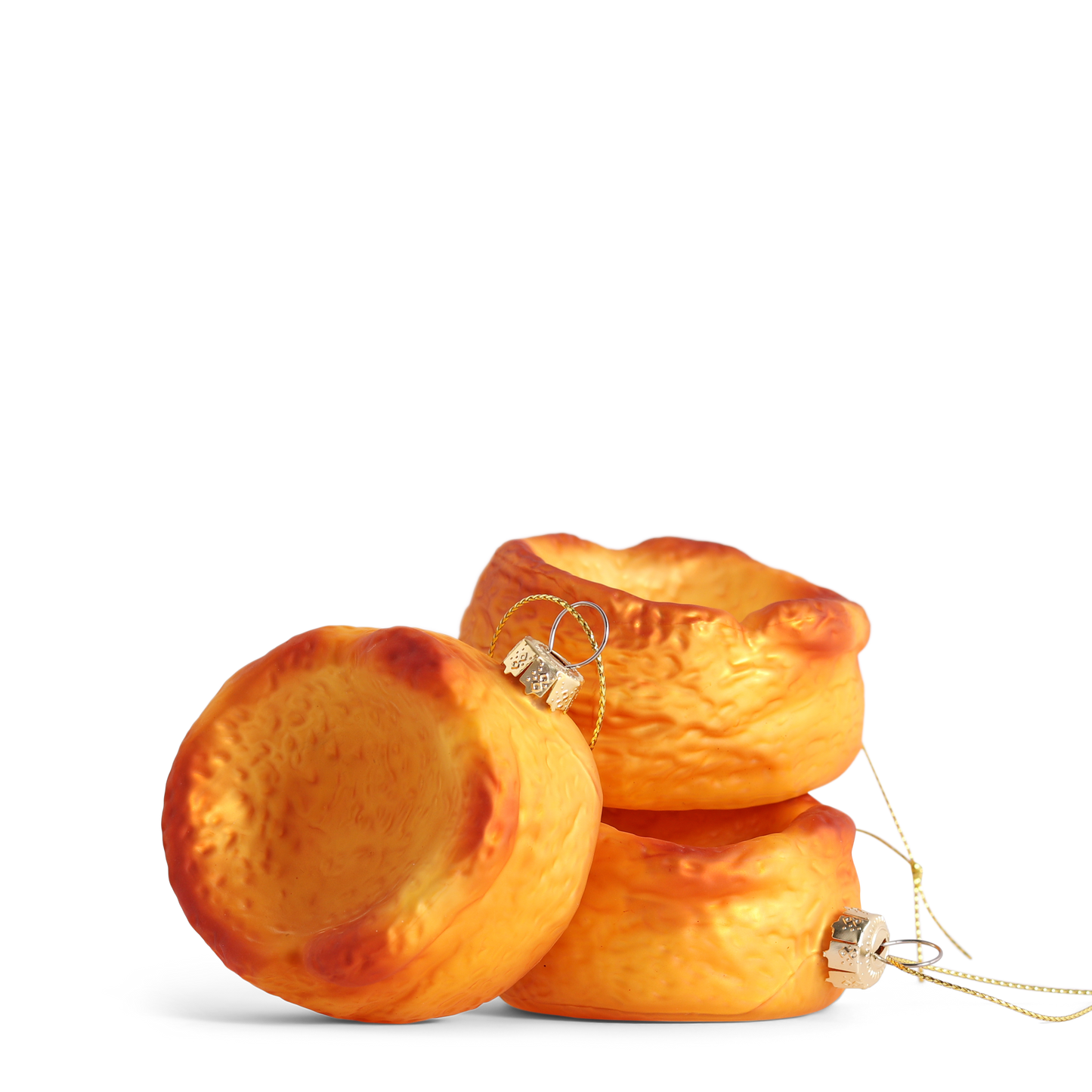 Yorkshire Pudding Glass Decoration, 6cm