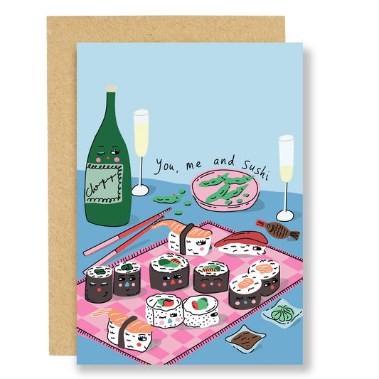 You, me and sushi everyday card