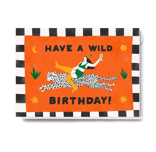 WILD BIRTHDAY Card: 11.4 x 16.2cm