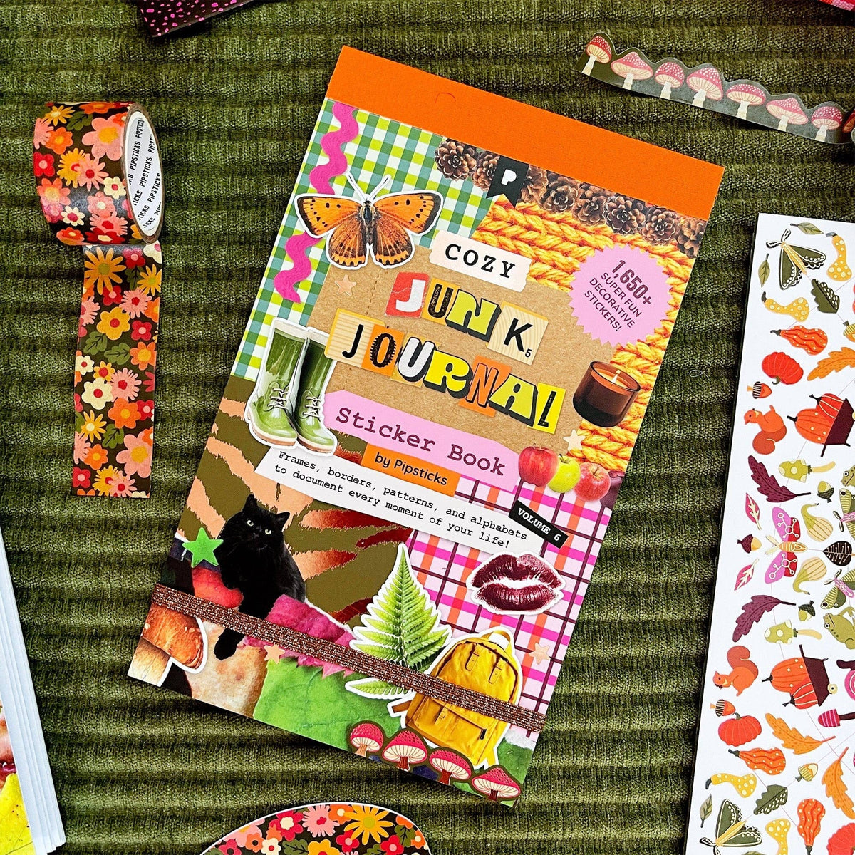 Pipsticks Fall Junk Journal Sticker Book