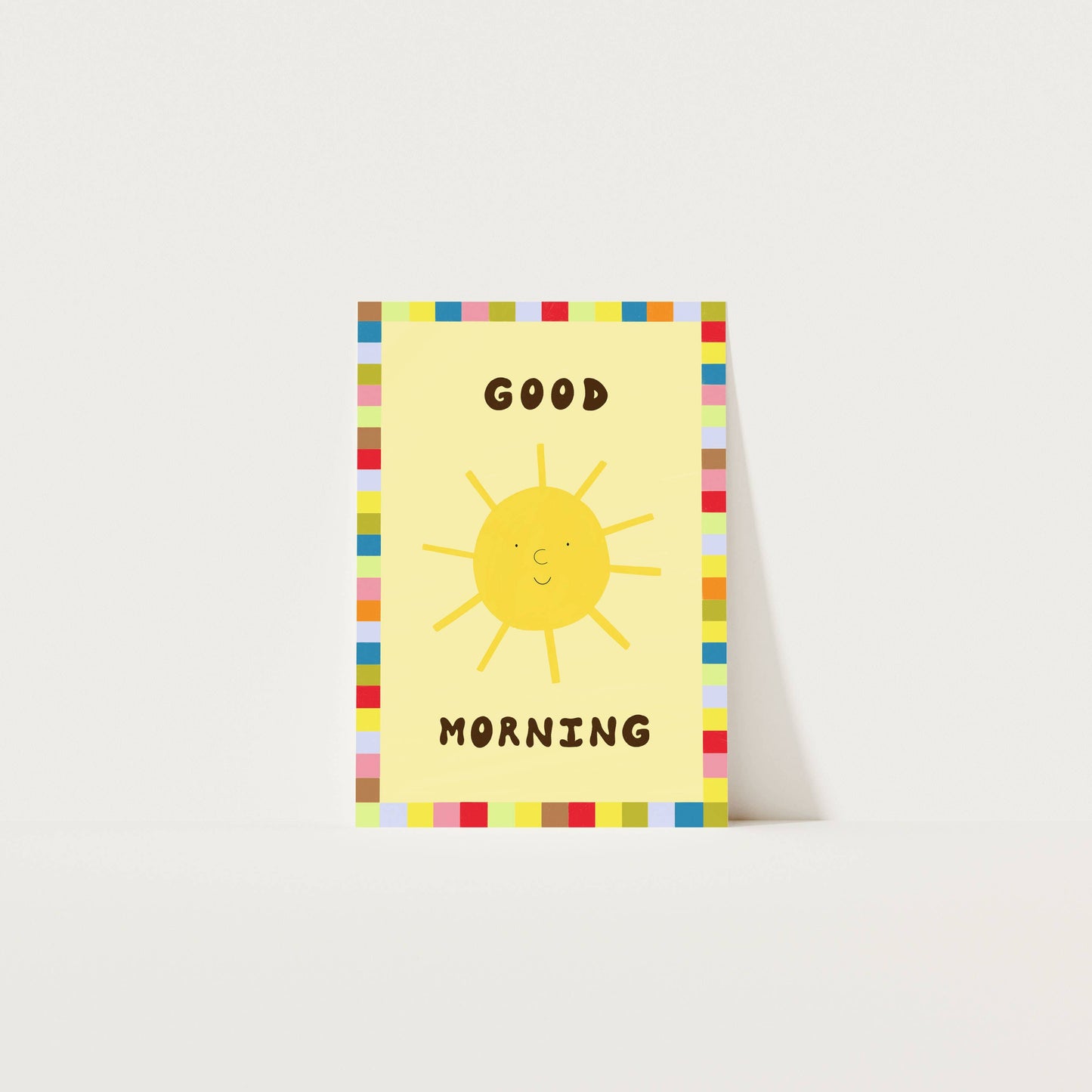 Sunshine Good Morning Art Print | Cute Children's Wall Art: A5