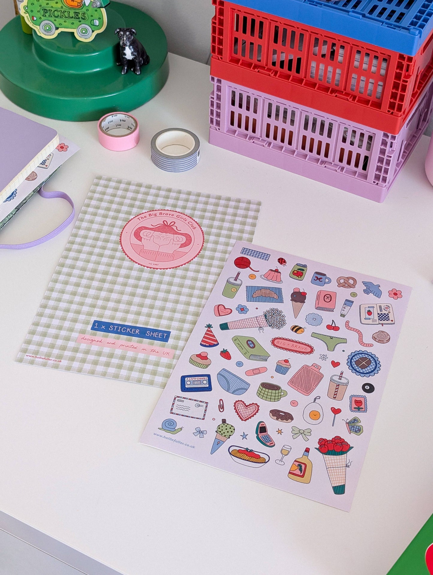 Brave Girl Sticker Sheet
