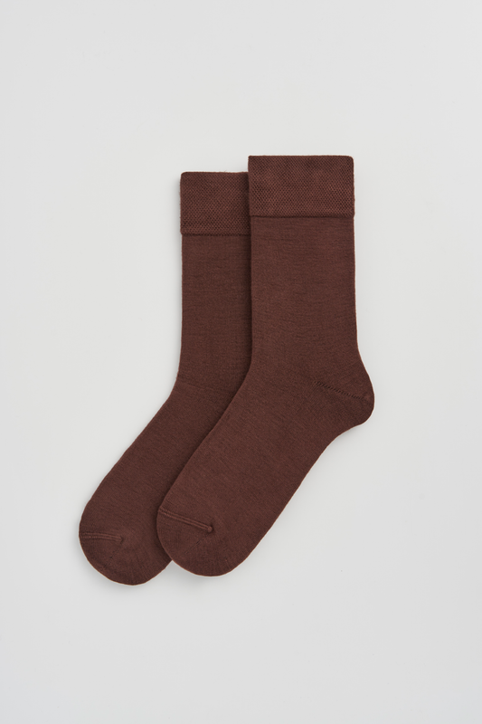 Earth Brown Bamboo Socks