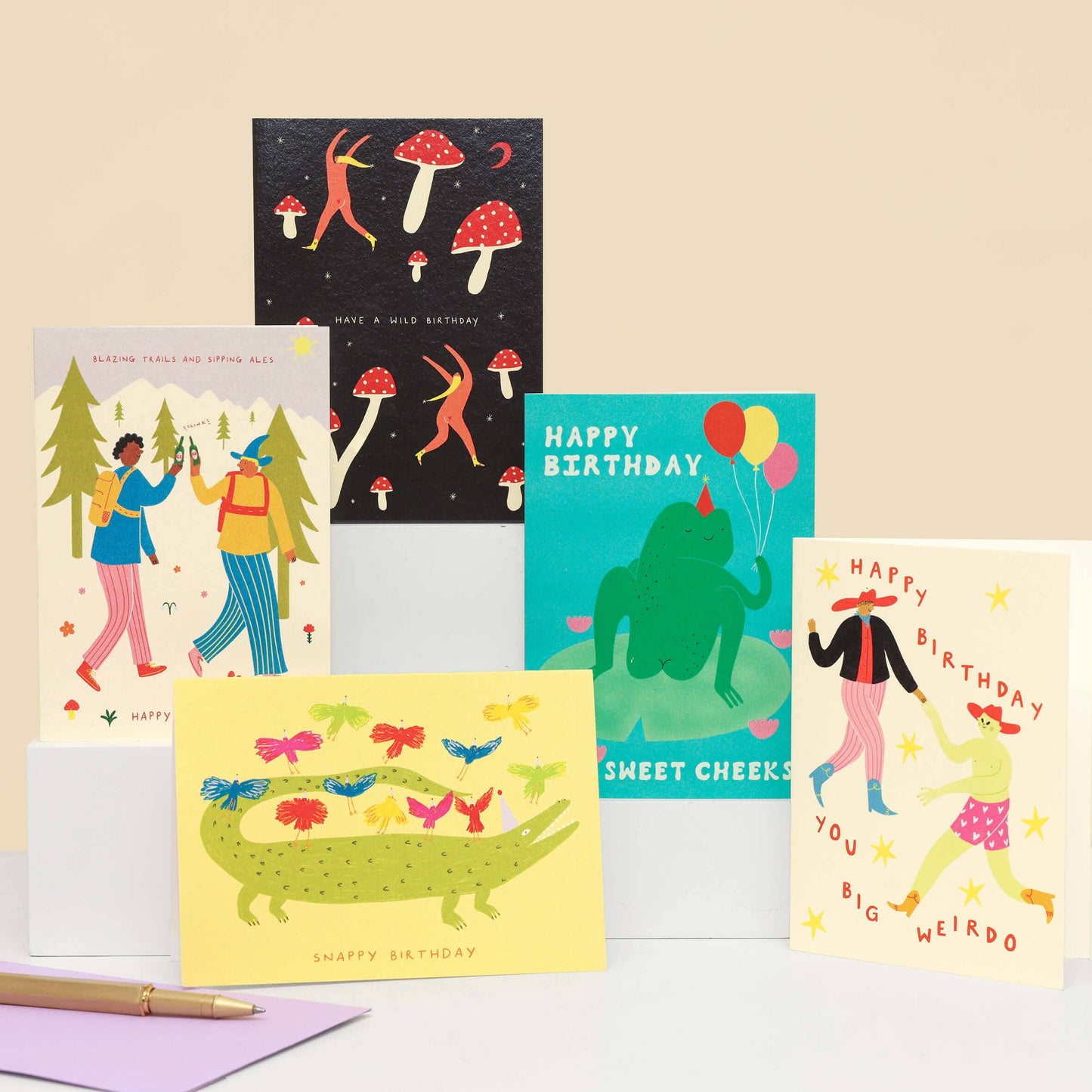 Crocodile Snappy Birthday Card | Animal Kids Birthday Card