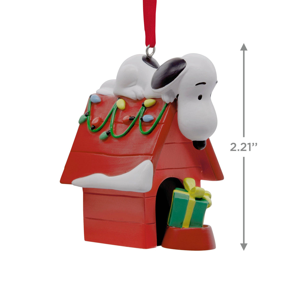 Collectable PEANUTS™ Christmas - SNOOPY on Doghouse Ornament: Peanuts