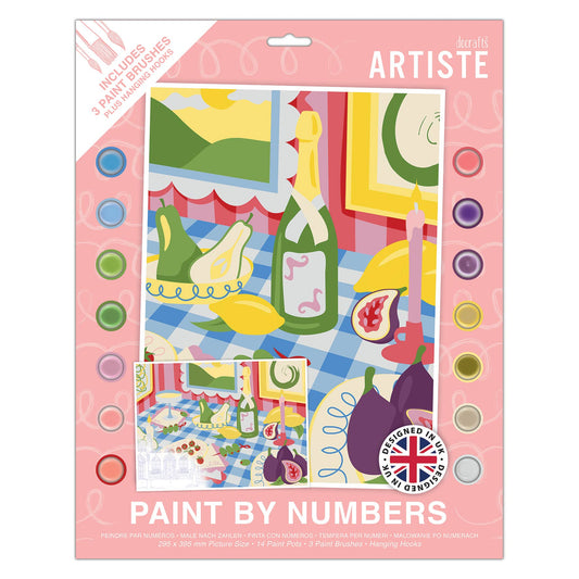 Large Paint by Numbers Still Life 395x295mm
