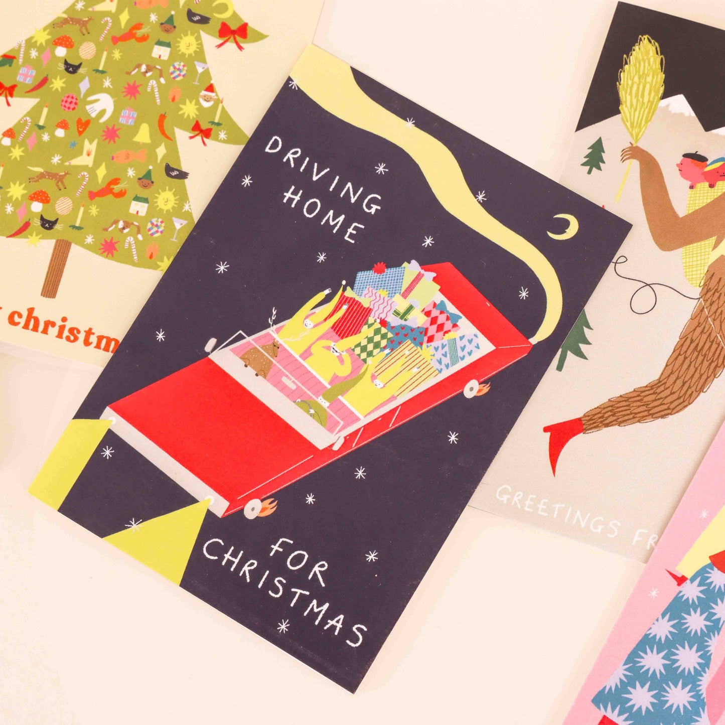 Driving Home For Christmas Card | Elves | Presents | Funny