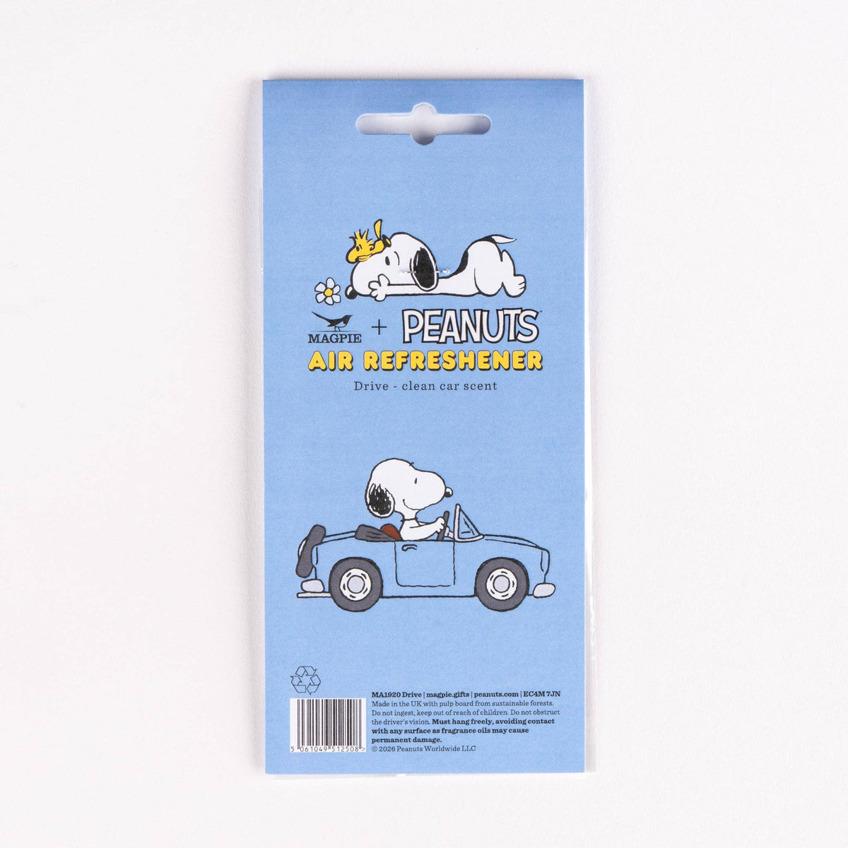Snoopy Peanuts Air Freshener Drive