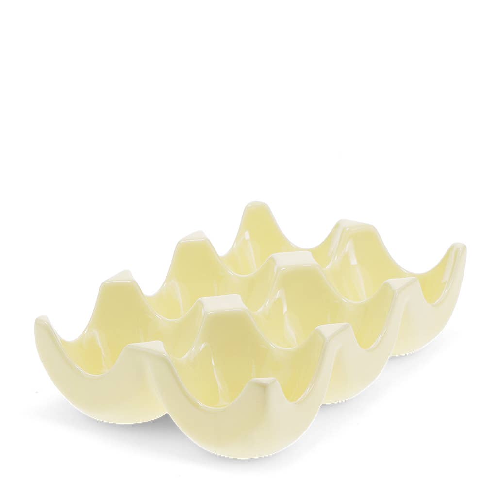 Ceramic egg holder - Butter Yellow