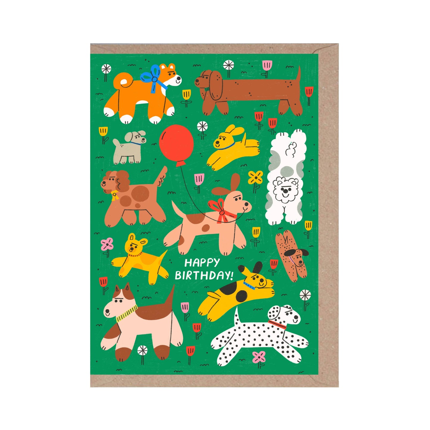 Happy Birthday - Dog Lover Card - Cute - Animal - Celebrate