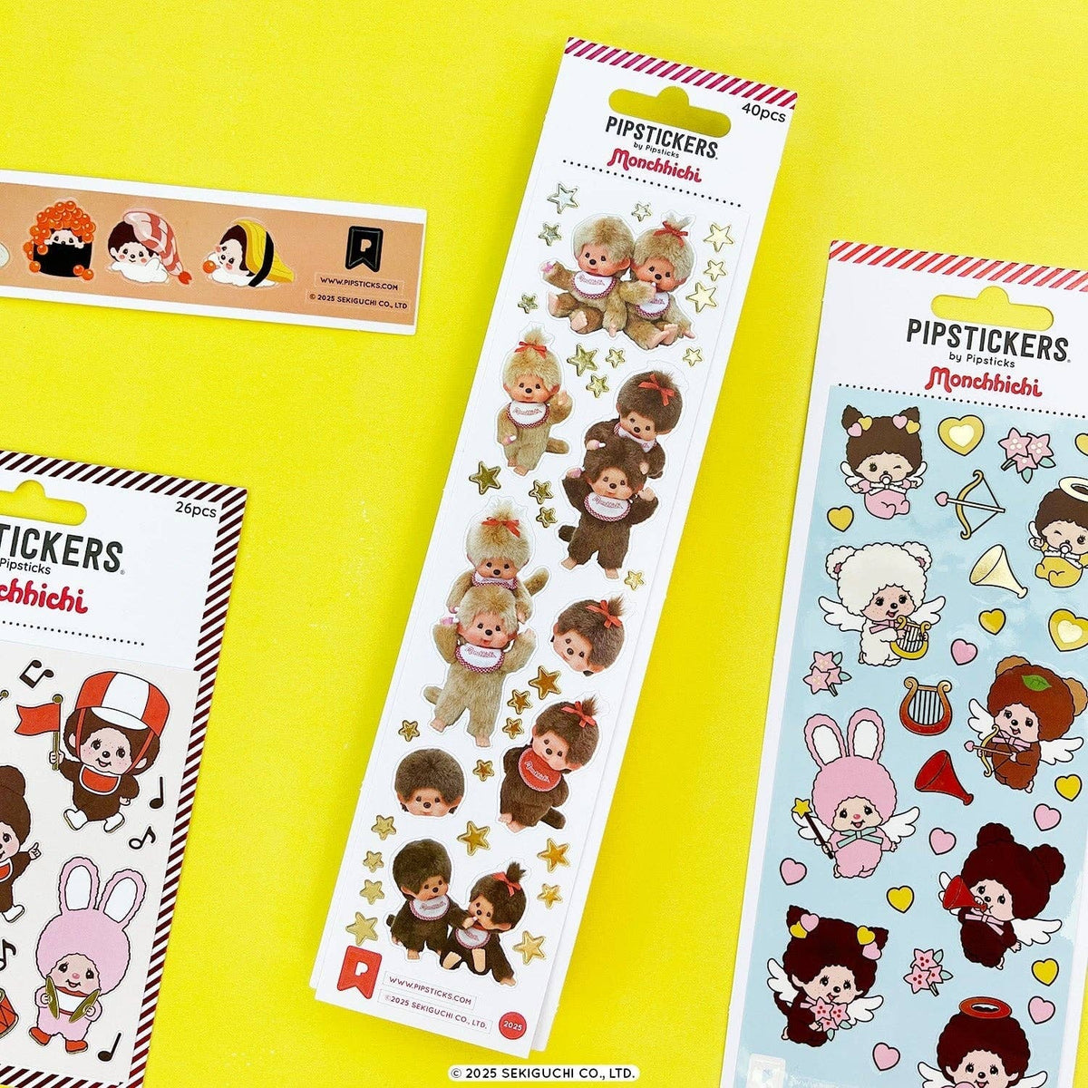 Pipsticks Monchhichi Cuddles Sticker sheet