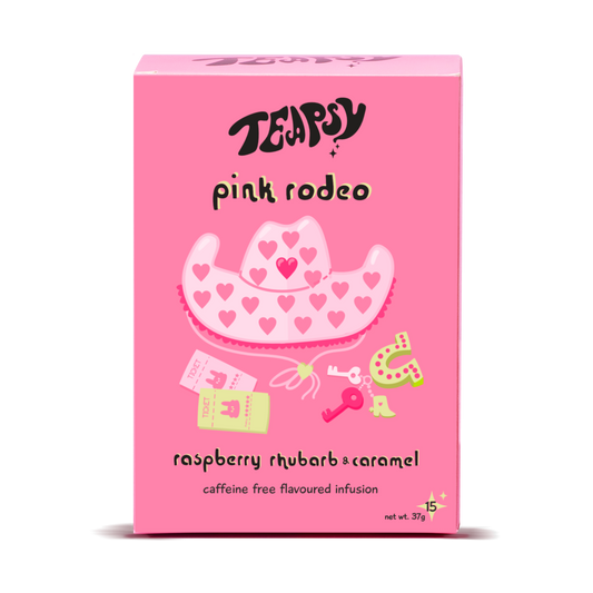 Caramel Rhubarb & Raspberry Tea - Pink Rodeo