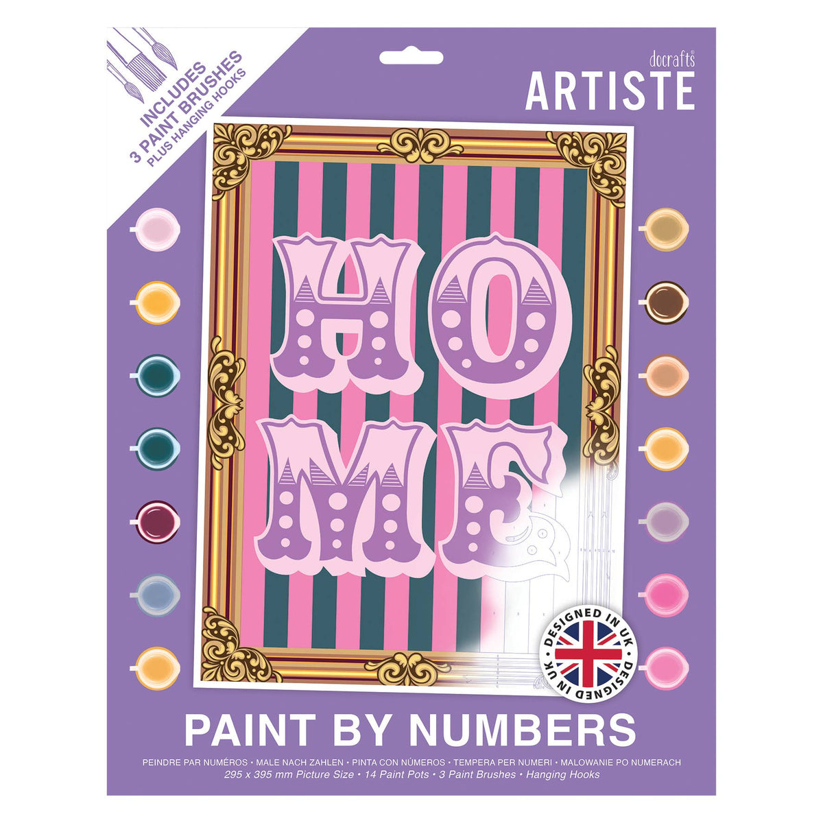 DOCRAFTS ARTISTE Large Paint by Numbers, Circus Vibes