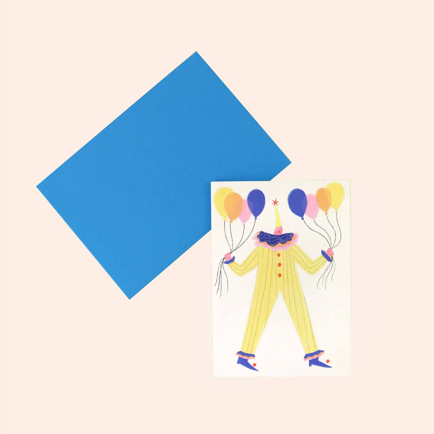 Circus Clown Birthday Card | Happy Birthday | Balloons | A6