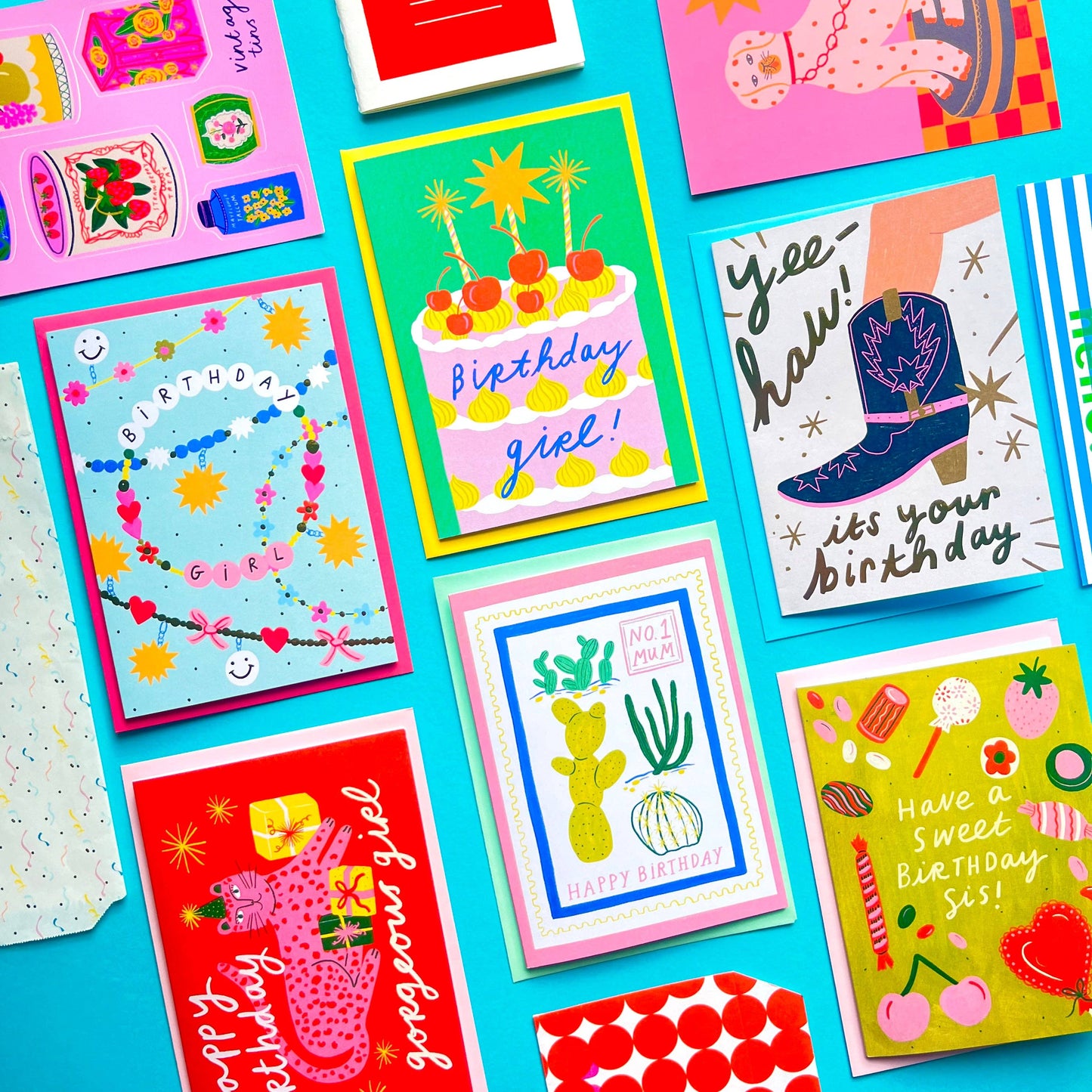 Yee-Haw! It's Your Birthday Greeting Card | Cowboy Cowgirl Western Boots Gold Foil Birthday Celebrate