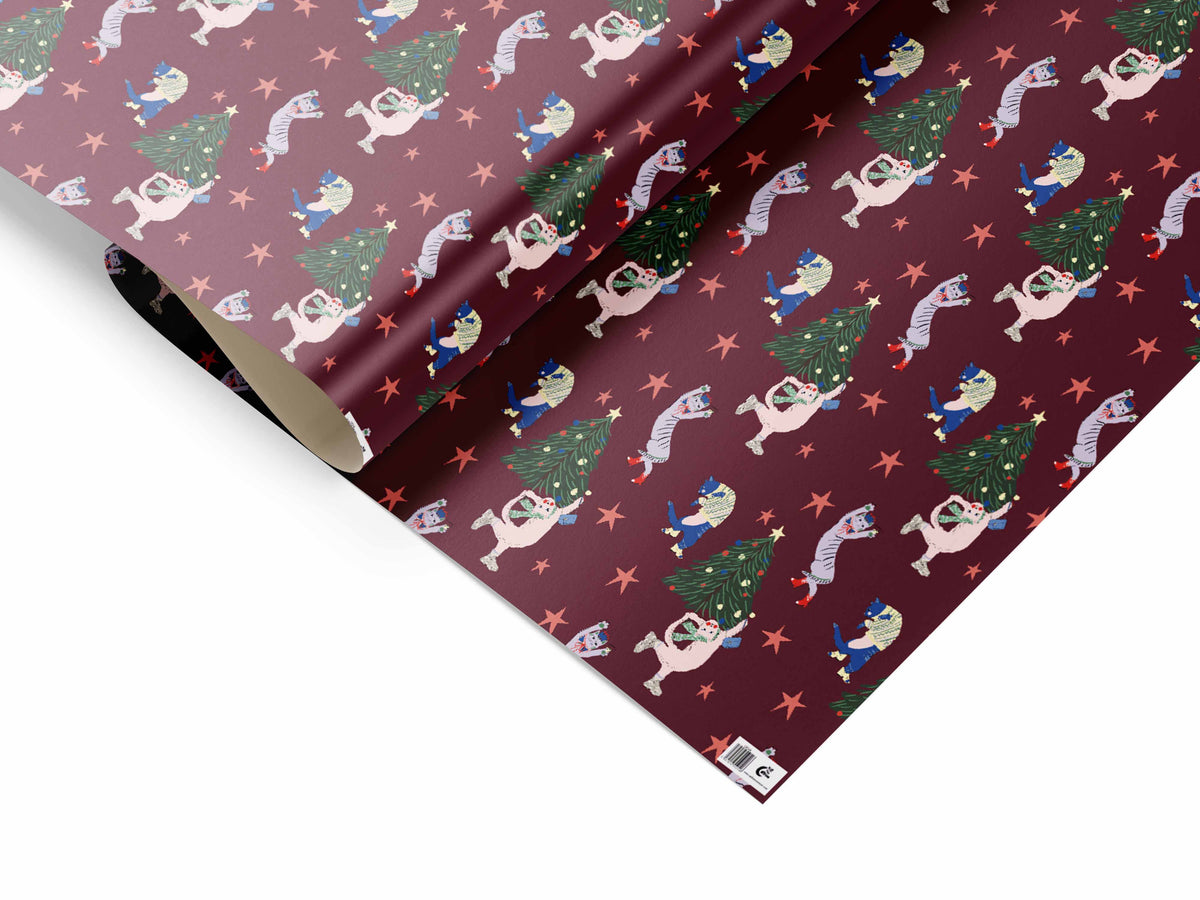 Gift wrap - Rocking Around Cats