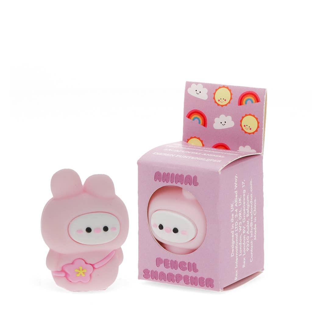 Adorable animal pencil sharpener - Pink bunny