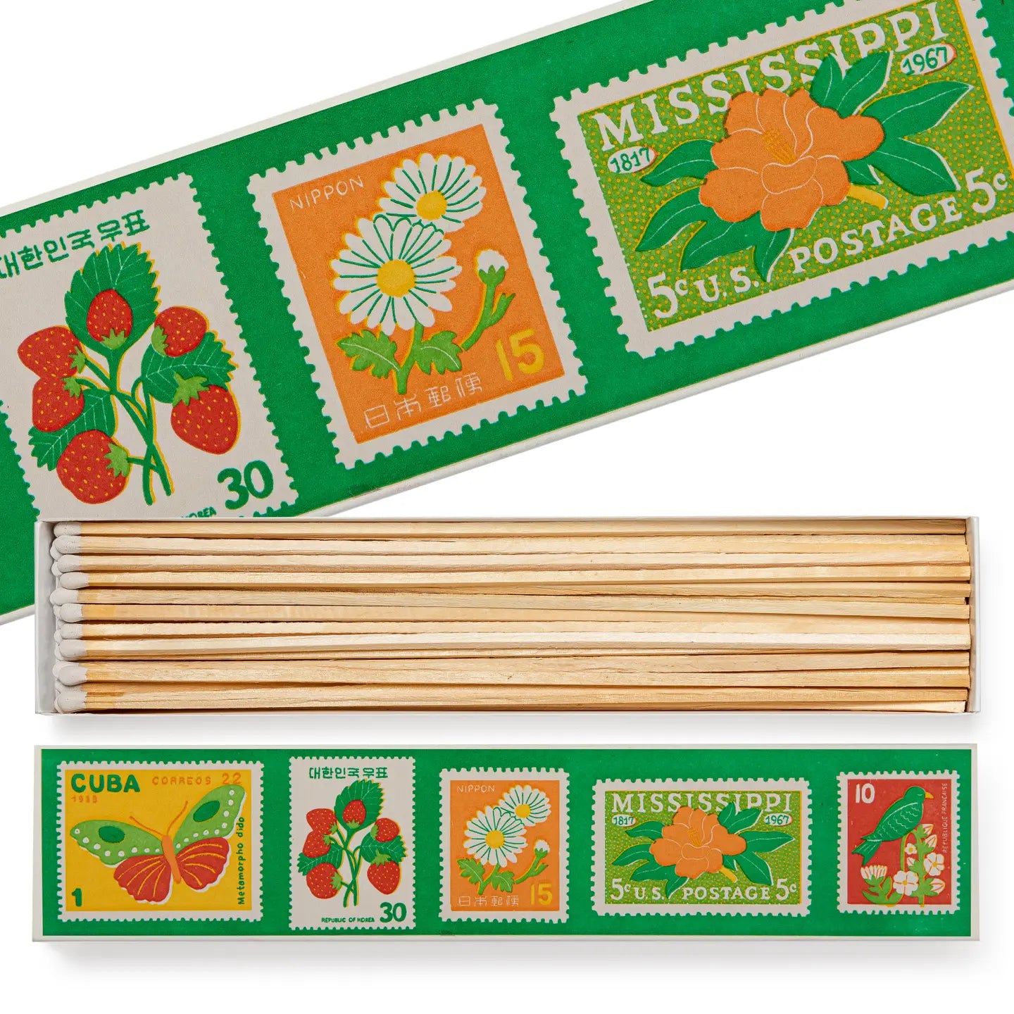 Fruit Post Stamps - Luxury Extra Long Matches -