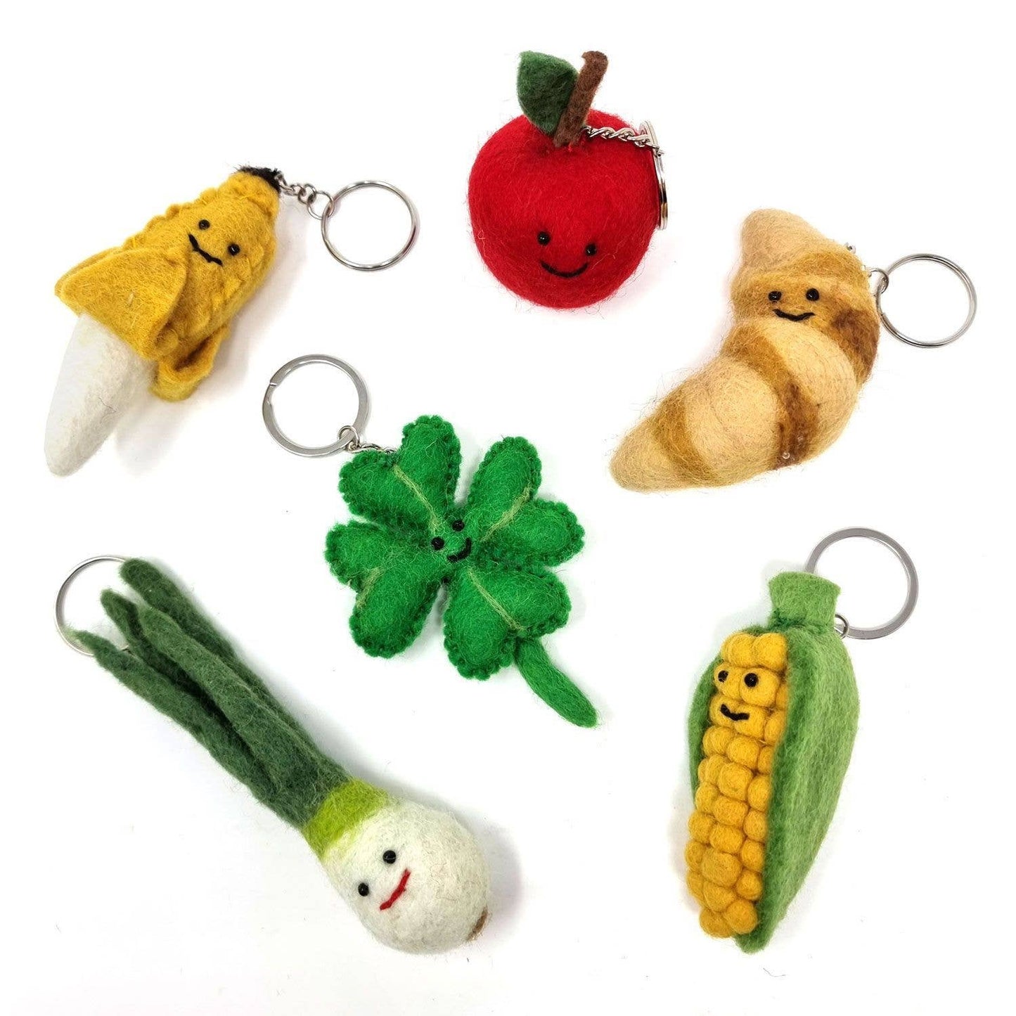 Felt Keychain - Banana Felt Keyring