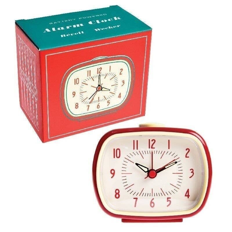 Retro Alarm Clock - Red