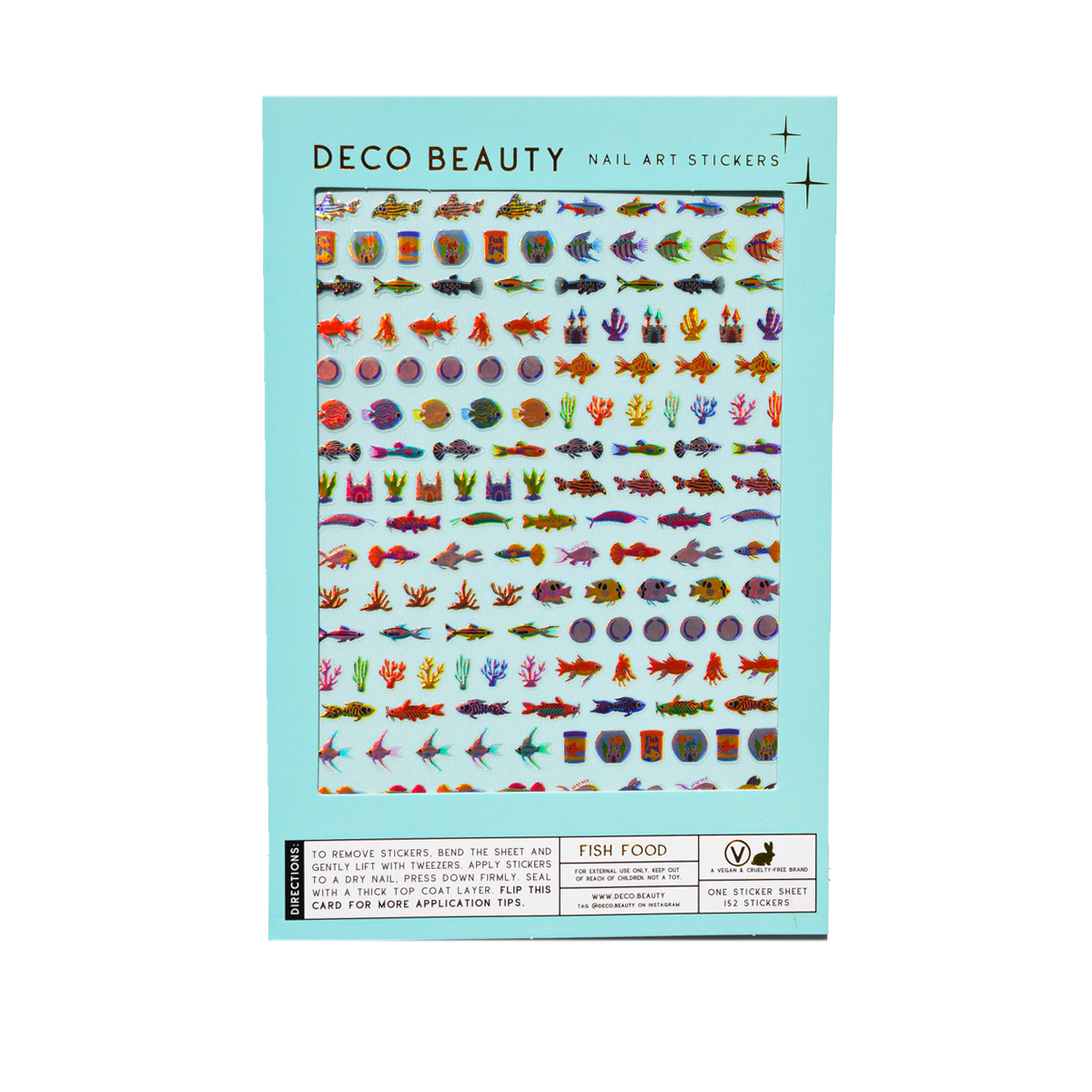 Nail Art Stickers - FISH FOOD