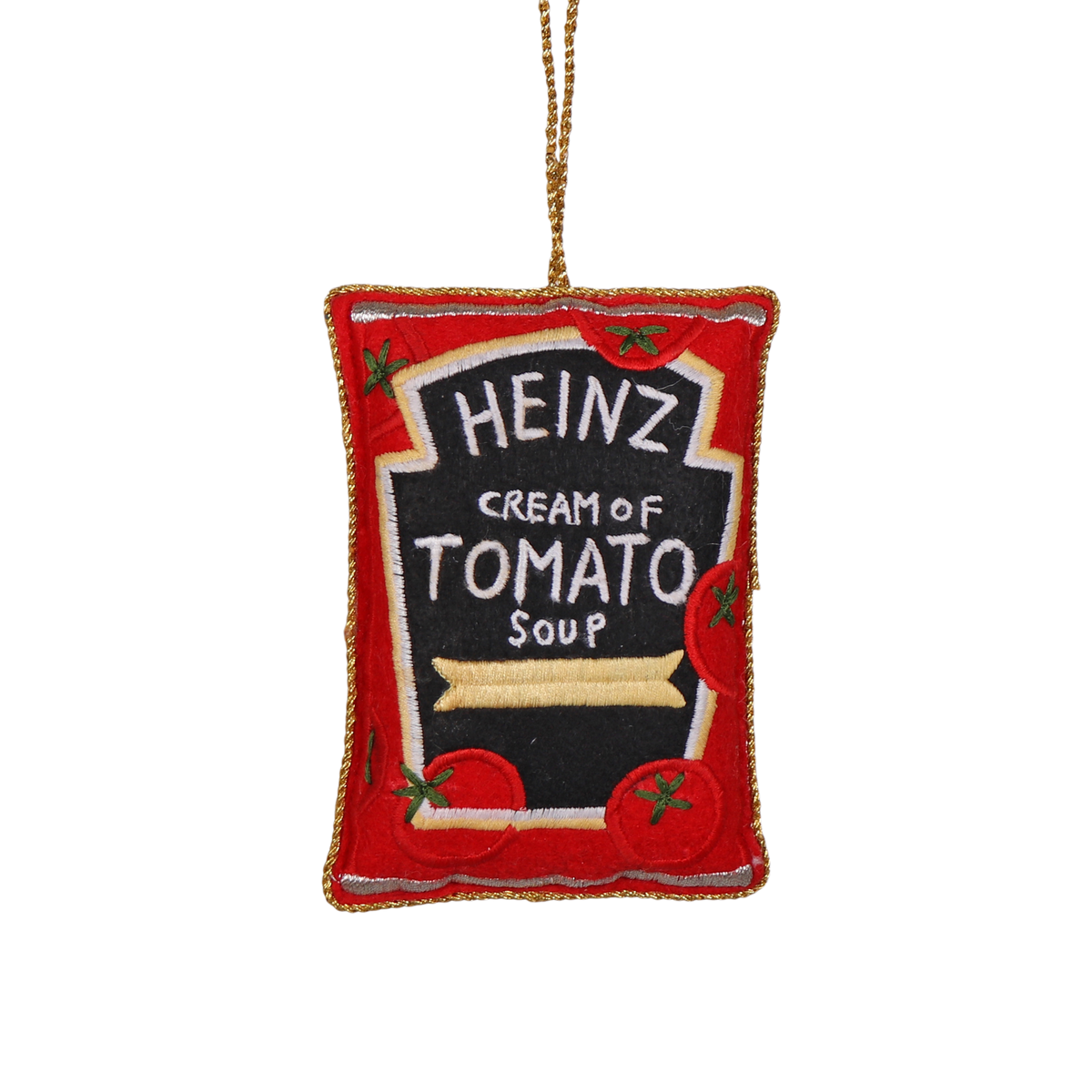 Heinz Soup Embroidered Decoration, 10cm