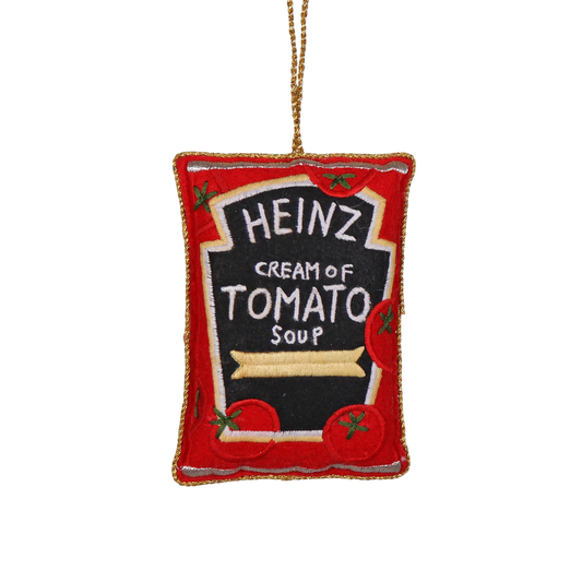 Heinz Soup Embroidered Decoration, 10cm