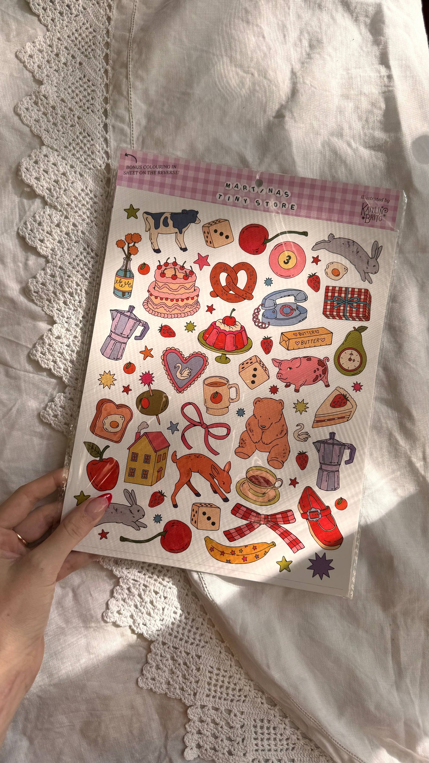 Illustrated Large Scrapbooking Stickersheet