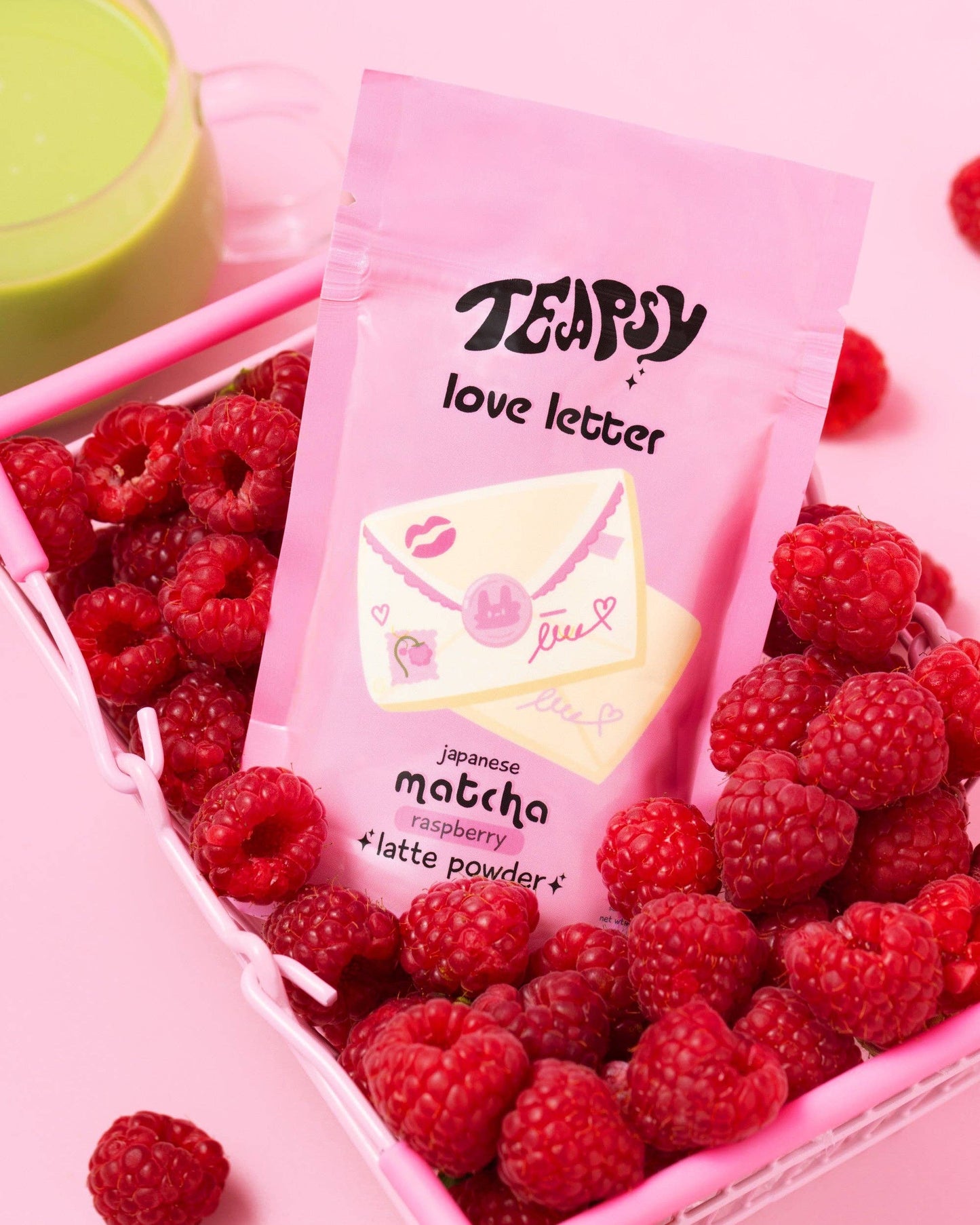 Raspberry Matcha "Love Letter"
